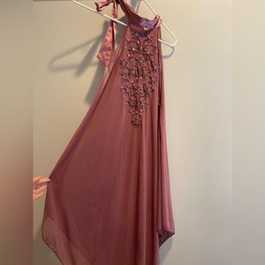 Halter embroidered beach/pool cover up